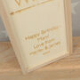 Personalised Keep Calm Engraved Wooden Bottle Box, thumbnail 2 of 5