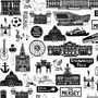 Liverpool Illustrated Black And White Print, thumbnail 5 of 7