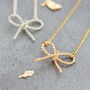 Twisted Bow Knot Necklace, thumbnail 2 of 8