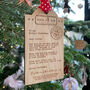 Bespoke Baby's First Christmas Wooden Tag Decoration, thumbnail 3 of 7