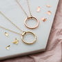 Personalised 9ct Gold Full Circle Necklace, thumbnail 3 of 4
