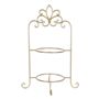 57cm Two Tiers Cake Stand Gold Metal Serving Platter, thumbnail 1 of 2