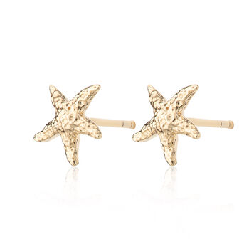 Starfish Stud Earrings, Sterling Silver Or Gold Plated, 6 of 7