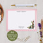 Pink Floral Personalised Address Note Cards A6 Notecard Set, thumbnail 3 of 6