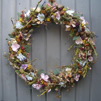 Spring Summer Hedgerow Wreath Door Wedding Home Decoration, 2 of 7