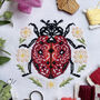 Lil' Ladybird Modern Cross Stitch Kit, thumbnail 1 of 5