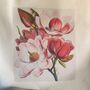 Magnolia Print Cotton Tote Bag, thumbnail 4 of 6