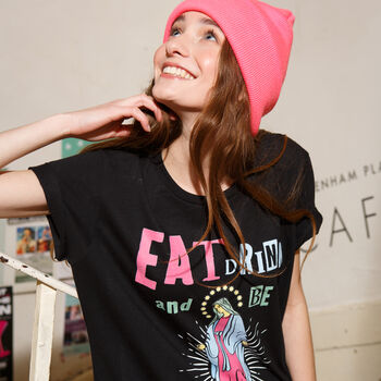 Eat Drink And Be Mary Women's Christmas T Shirt, 7 of 8