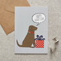 Chocolate Labrador Father’s Day Card – Dog Dad Card From The Dog, thumbnail 1 of 12