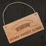 Rectangular Oak Hanging Sign 'Home Sweet Home', thumbnail 1 of 2