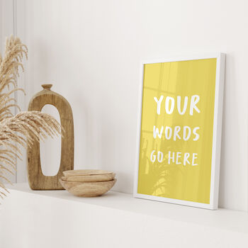 Personalised Wall Art Quote Print, 5 of 6