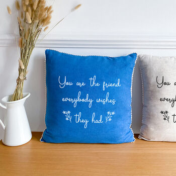 Friendship Linen Cushion, 3 of 9