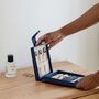 Travel Jewellery Box | Moritz Navy, thumbnail 3 of 9