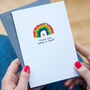 Thank You Rainbow Card Can Be Personalised, thumbnail 3 of 3