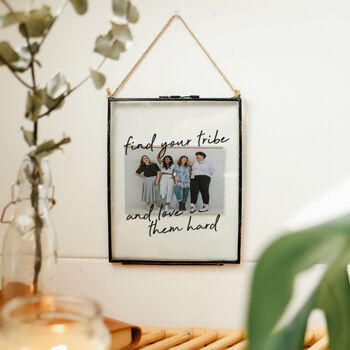 'Find Your Tribe' Personalised Hanging Frame, 2 of 6
