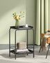 Two Tier Side Table Metal End Table Tray Top, thumbnail 1 of 6