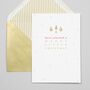 Pack Of Six Luxury Gold Foil Christmas Card, thumbnail 1 of 2