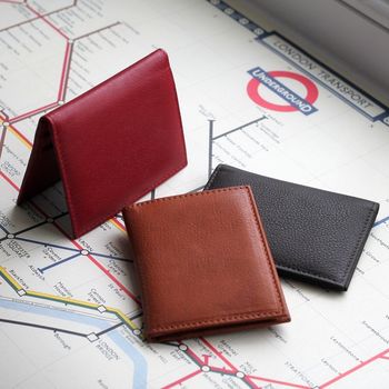 Personalised Leather Travel Card / ID Holder, 4 of 12