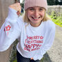 Happy Everything Merry Always Christmas Jumper, thumbnail 1 of 4