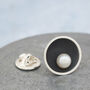 Black Pearl Tie Pin. 30th Anniversary Gift For Him, thumbnail 1 of 6