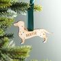 Dog Silhouette Wooden Hanging Decoration, thumbnail 5 of 5