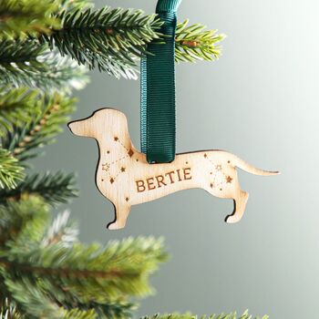 Dog Silhouette Wooden Hanging Decoration, 5 of 5