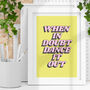 When In Doubt Dance It Out Retro Typography Print, thumbnail 1 of 4