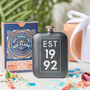 Personalised 30th Birthday Year Hip Flask, thumbnail 1 of 11