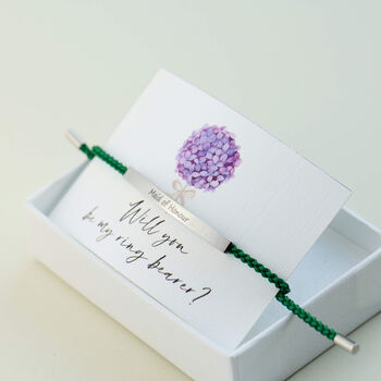 Engraved 'Will You Be My Bridesmaid?' Bracelet, 3 of 11