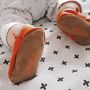 Personalised Embroidered Fox Baby Shoes, thumbnail 3 of 9