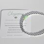 May Birthstone Chrysoprase Sterling Silver Bead Bracelet, thumbnail 3 of 6