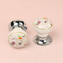 G Decor Little Garden Birds Ceramic Mortice Door Knobs Set – Handcrafted For Interior Doors With Chrome Base, Ideal For Kids’ Rooms And Nature Homes, thumbnail 3 of 5