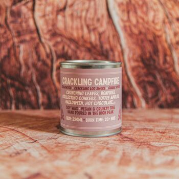 Crackling Campfire Autumn Soy Wax Candle, 3 of 5