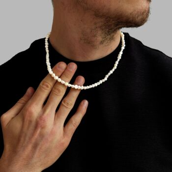 Full Genuine Freshwater Pearl Necklace Chain, Customisable, 2 of 8