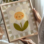 Smiling Flower Print, thumbnail 2 of 2
