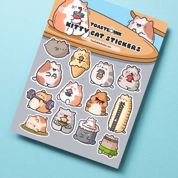 Cat Sticker Sheet | Cute Stickers, 4 of 4