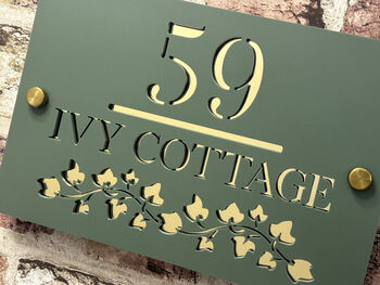 Personalised Ivy Design House Acrylic Number Sign, 5 of 6