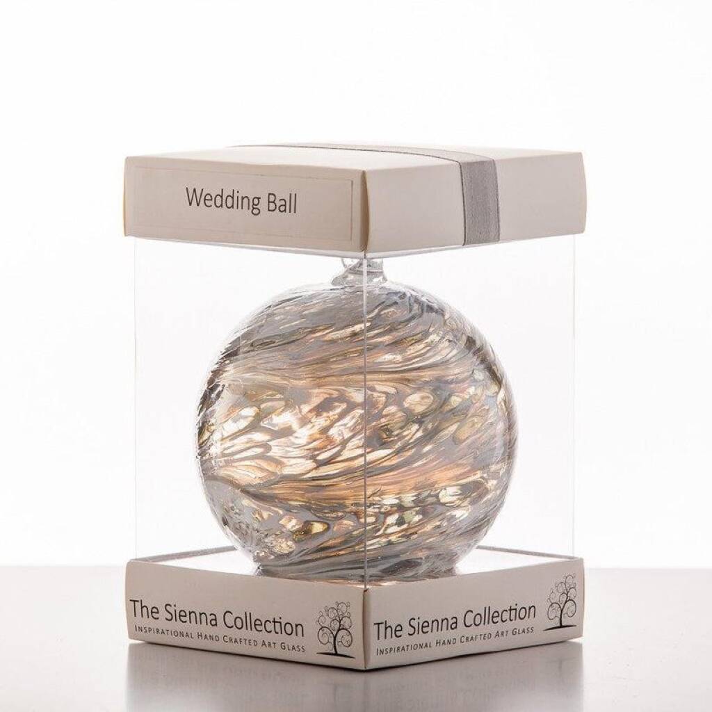 Wedding Gift Friendship Ball Pastel Silver
