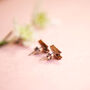 Set Of Three Inky Bird Stud Earrings, thumbnail 4 of 9