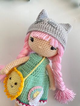 Crochet Doll With Summer Outfit For Kids, 9 of 12