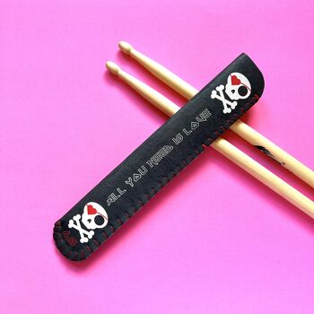 Personalised All You Need Is Love Drum Stick Holder, 2 of 4