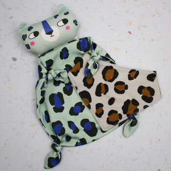 Leopard Soft Toy And Bib Gift Set, 2 of 6