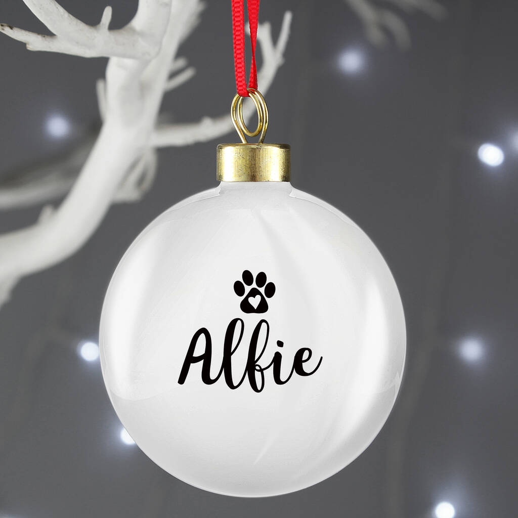 Custom Pet Christmas Bauble Gift, 1 of 3