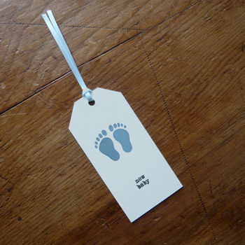 Baby Girl/Boy Footprint Card, 6 of 6