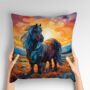 Shetland Pony Hand Made Poly Linen Cushions, thumbnail 4 of 9