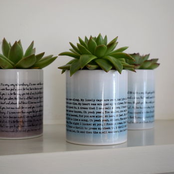 Poetry Or Music Quotation Pot With Candle Option, 4 of 9
