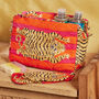 Tiger Pink And Orange Stripe Wash Bag, thumbnail 1 of 4