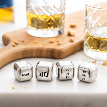 Personalised Stainless Steel Ice Cubes, 4 of 12
