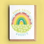 Spring Rainbow Personalised Easter Card, thumbnail 1 of 2