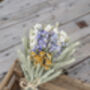 Handmade Springtide Blue Dried Flower Posy, thumbnail 2 of 10